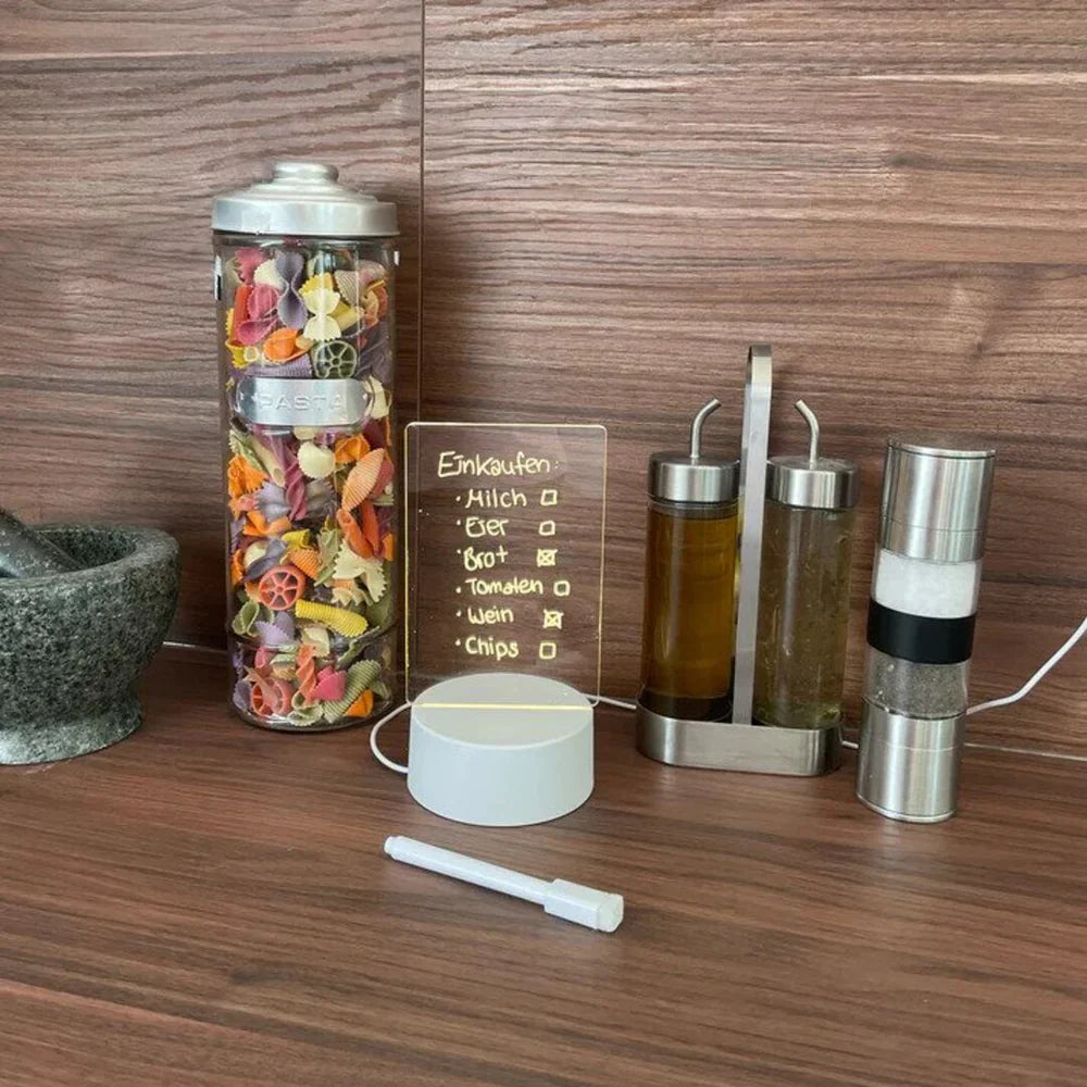 LumiNote Glowpad – Oplaadbaar magisch notitieblok met LED-verlichting en herbruikbare schrijffunctie