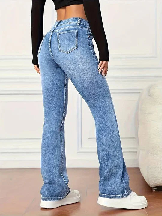 NOVA - High-waisted flared jeans voor dames met een trendy look