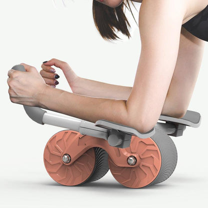 Ab roller met dubbele wielen en armsteunen – CoreMax Pro - Glamorix