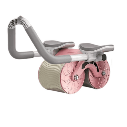 Ab roller met dubbele wielen en armsteunen – CoreMax Pro - Glamorix