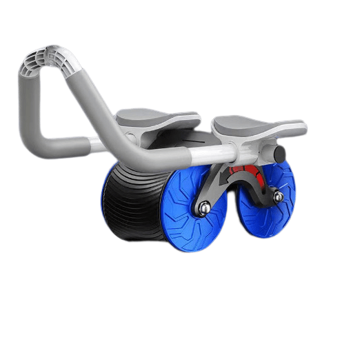Ab roller met dubbele wielen en armsteunen – CoreMax Pro - Glamorix