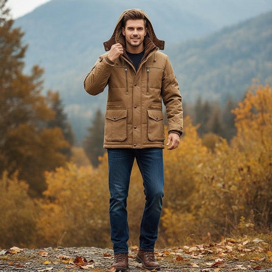 Jack - Winterjas Heren | Fleecevoering & Capuchon - Glamorix