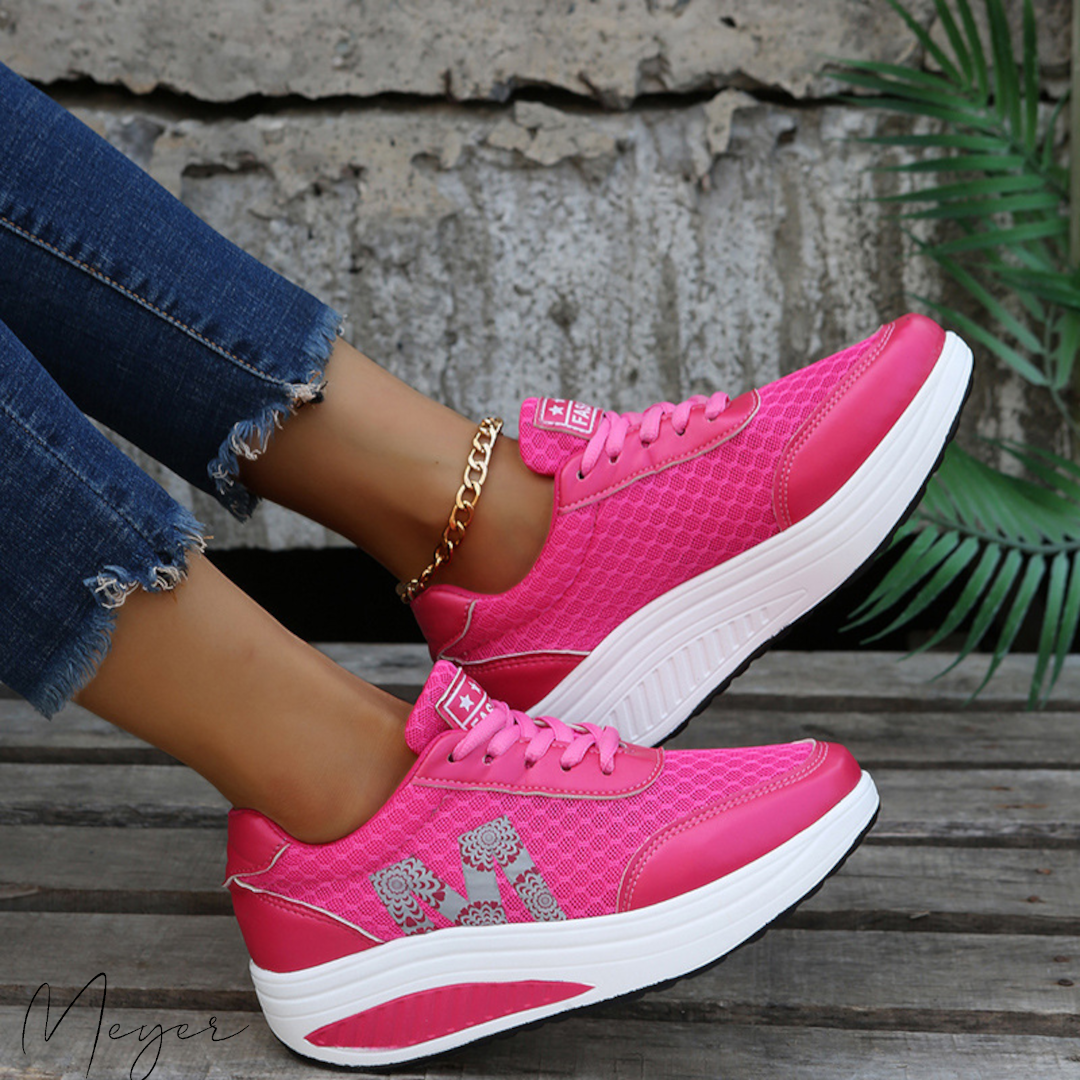 Schokabsorberende dames sneakers met extra steun – AeroLift Motion - Glamorix