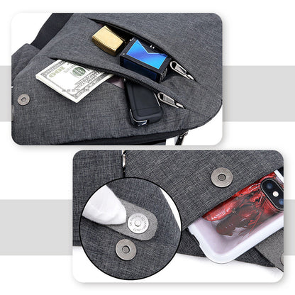 Antidiefstal schoudertas met USB-poort en slimme vakken – URBANSAFE LINKBAG - Glamorix