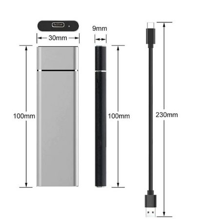 8TB draagbare externe harde schijf met hoge overdrachtssnelheid – DATAFORGE 8X - Glamorix