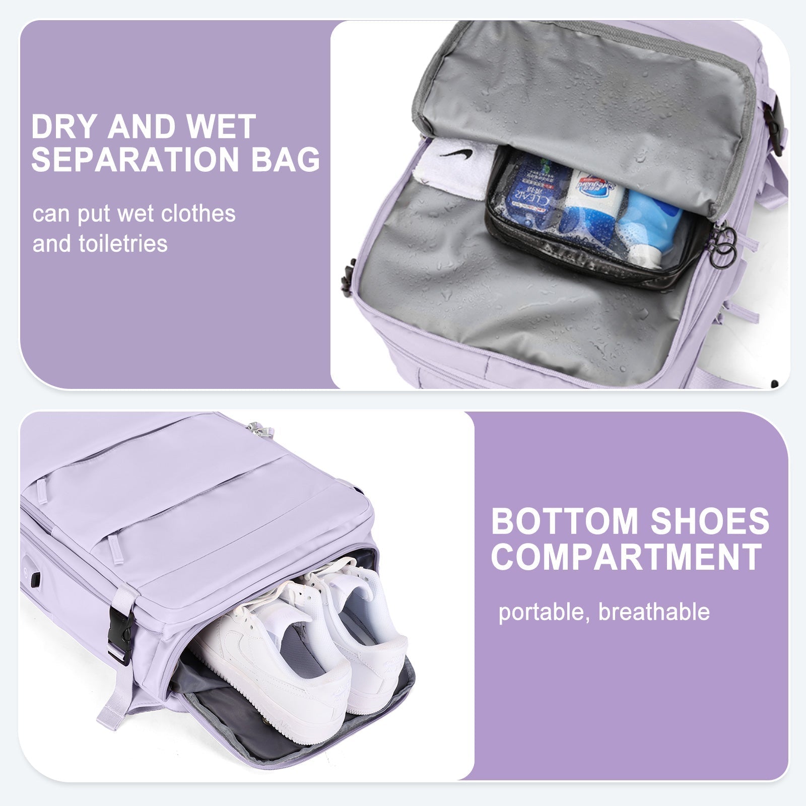 Lichtgewicht outdoor rugzak voor reizen en sport – Nomadix SwiftPack - Glamorix