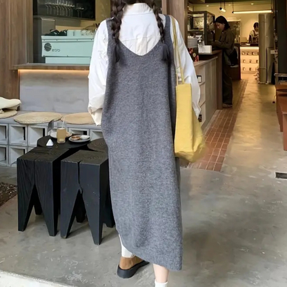ISLA - Los gebreide maxi-jurk voor een moeiteloos elegante look