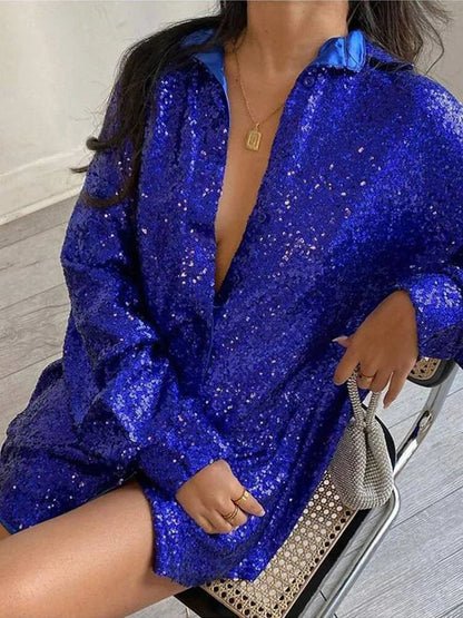 Glamoureuze glitter jurk voor speciale gelegenheden – StellaLuxe - Glamorix