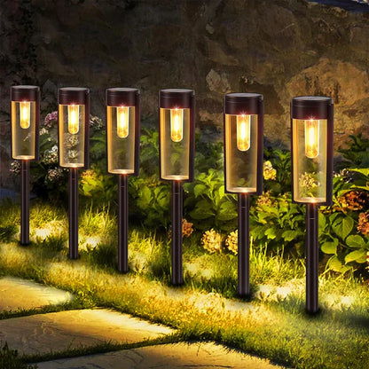 Stijlvolle Zonne-energie Padverlichting voor een Verlichte Tuin – LumiPath
