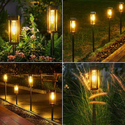 Stijlvolle Zonne-energie Padverlichting voor een Verlichte Tuin – LumiPath