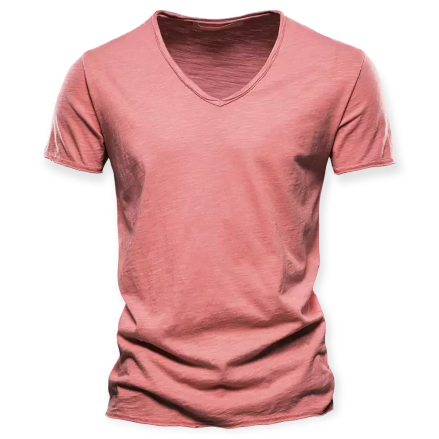 LEON - Casual herenoverhemd met V-hals voor een moeiteloze look