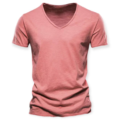 LEON - Casual herenoverhemd met V-hals voor een moeiteloze look