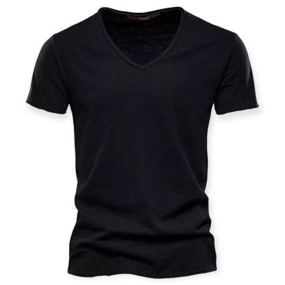 LEON - Casual herenoverhemd met V-hals voor een moeiteloze look
