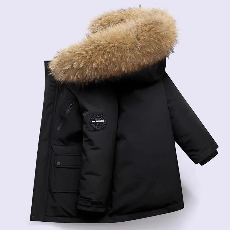NIKO - Winterjas met bontvoering voor kinderen