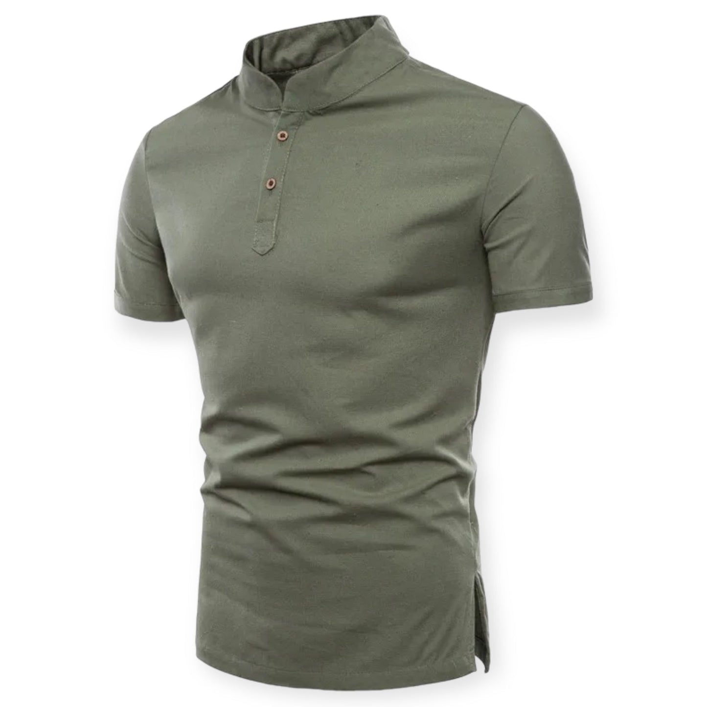 NOVA - Minimalistisch T-shirt met staande kraag voor een moderne look