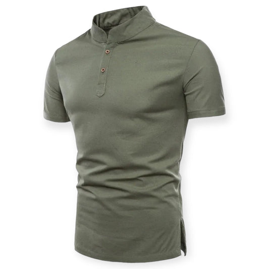 NOVA - Minimalistisch T-shirt met staande kraag voor een moderne look