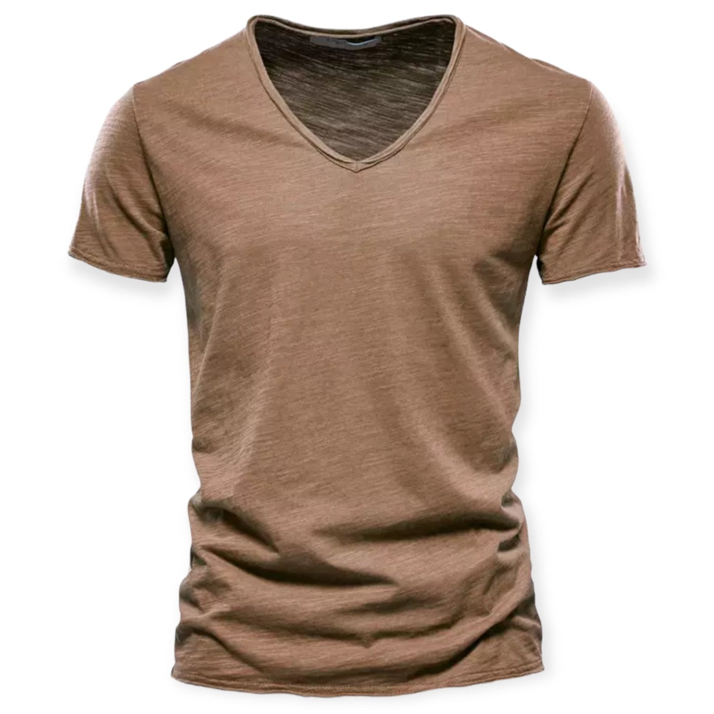 LEON - Casual herenoverhemd met V-hals voor een moeiteloze look