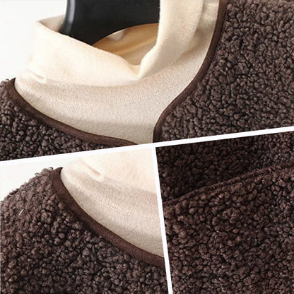 MONTANA - Elegant gebreid herfstvest met opvallende grote knopen