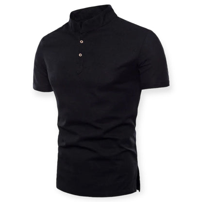 NOVA - Minimalistisch T-shirt met staande kraag voor een moderne look