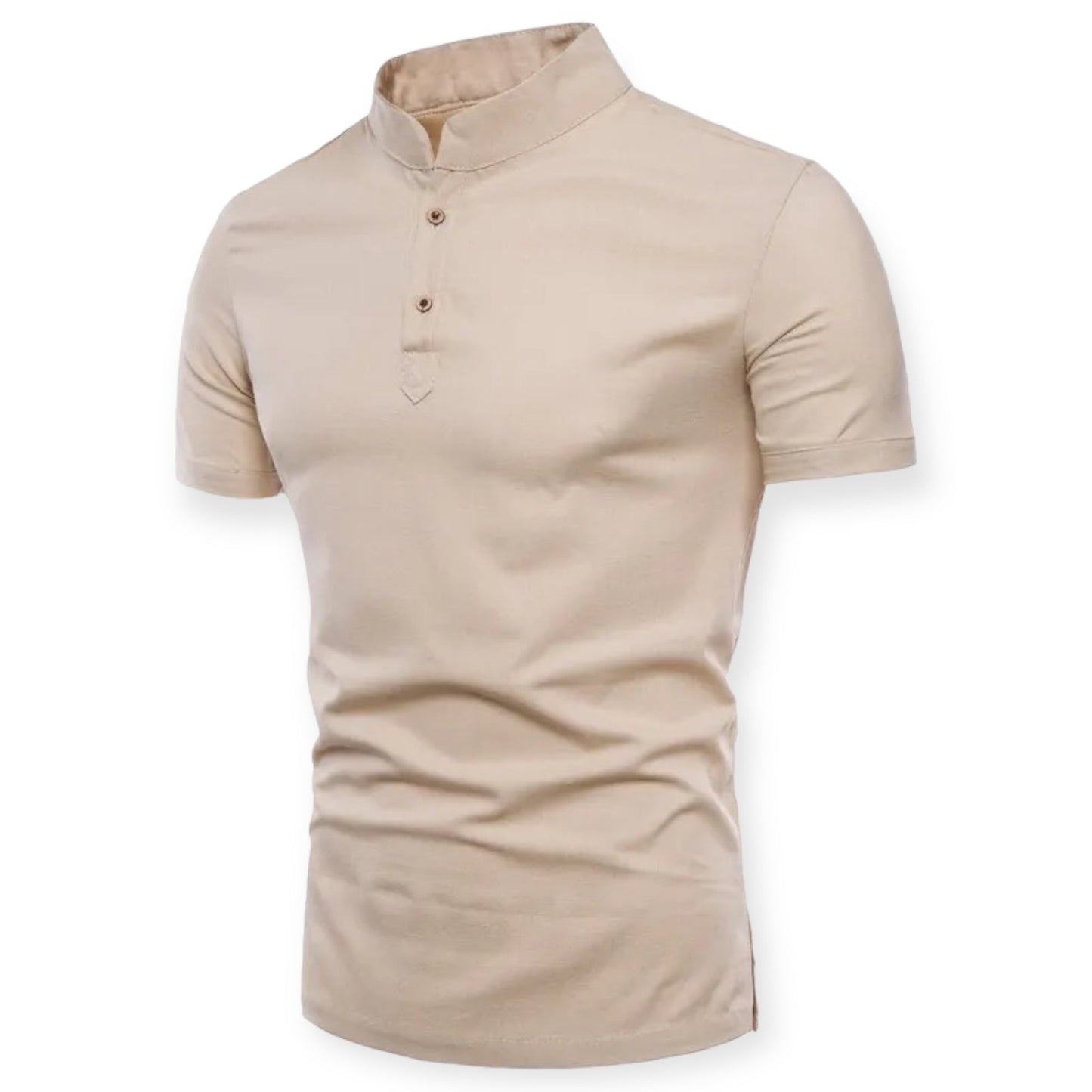 NOVA - Minimalistisch T-shirt met staande kraag voor een moderne look