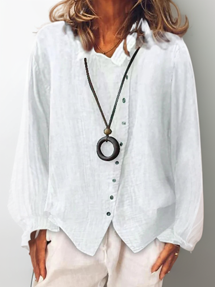 Minimalistisch relaxed fit dames T-shirt voor dagelijks comfort – MiraEase Top - Glamorix
