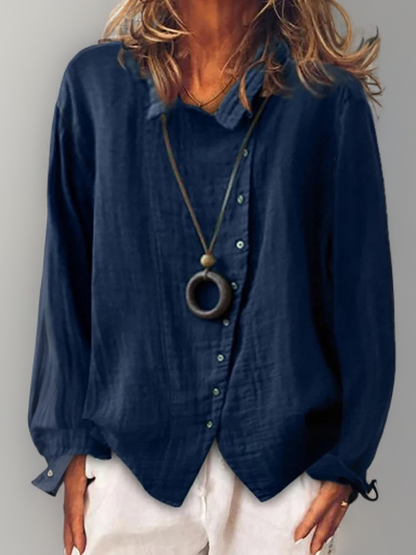 Minimalistisch relaxed fit dames T-shirt voor dagelijks comfort – MiraEase Top - Glamorix