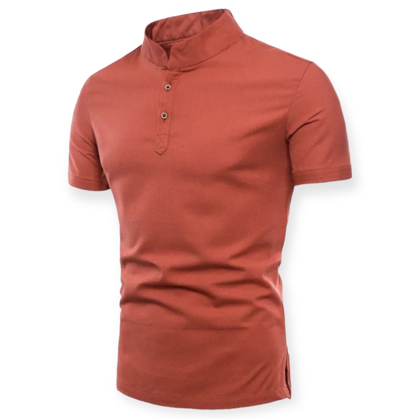 NOVA - Minimalistisch T-shirt met staande kraag voor een moderne look
