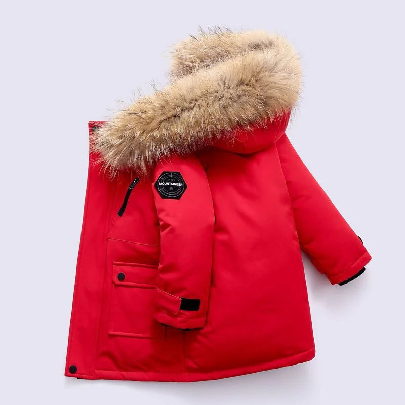 NIKO - Winterjas met bontvoering voor kinderen