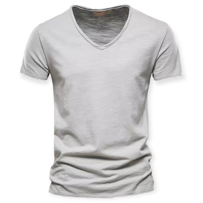 LEON - Casual herenoverhemd met V-hals voor een moeiteloze look