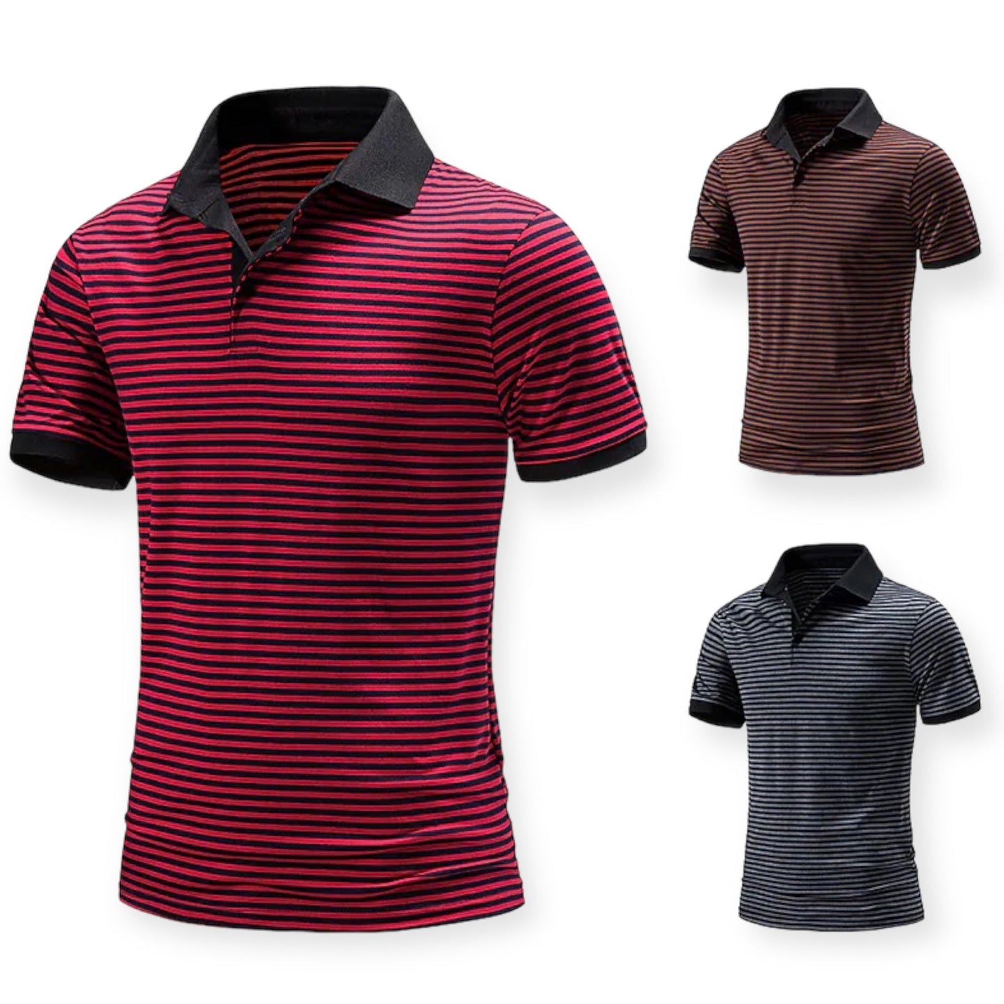 RYAN - Klassiek gestreept poloshirt met kraag voor een tijdloze look