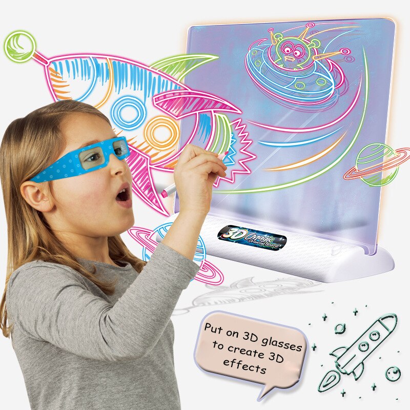 LichtTekenaar – Lichtgevend 3D Tekenbord voor Kinderen