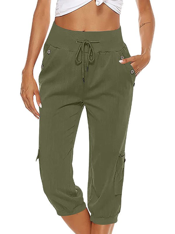 Comfortabele capribroek met verstelbare taille – LINA