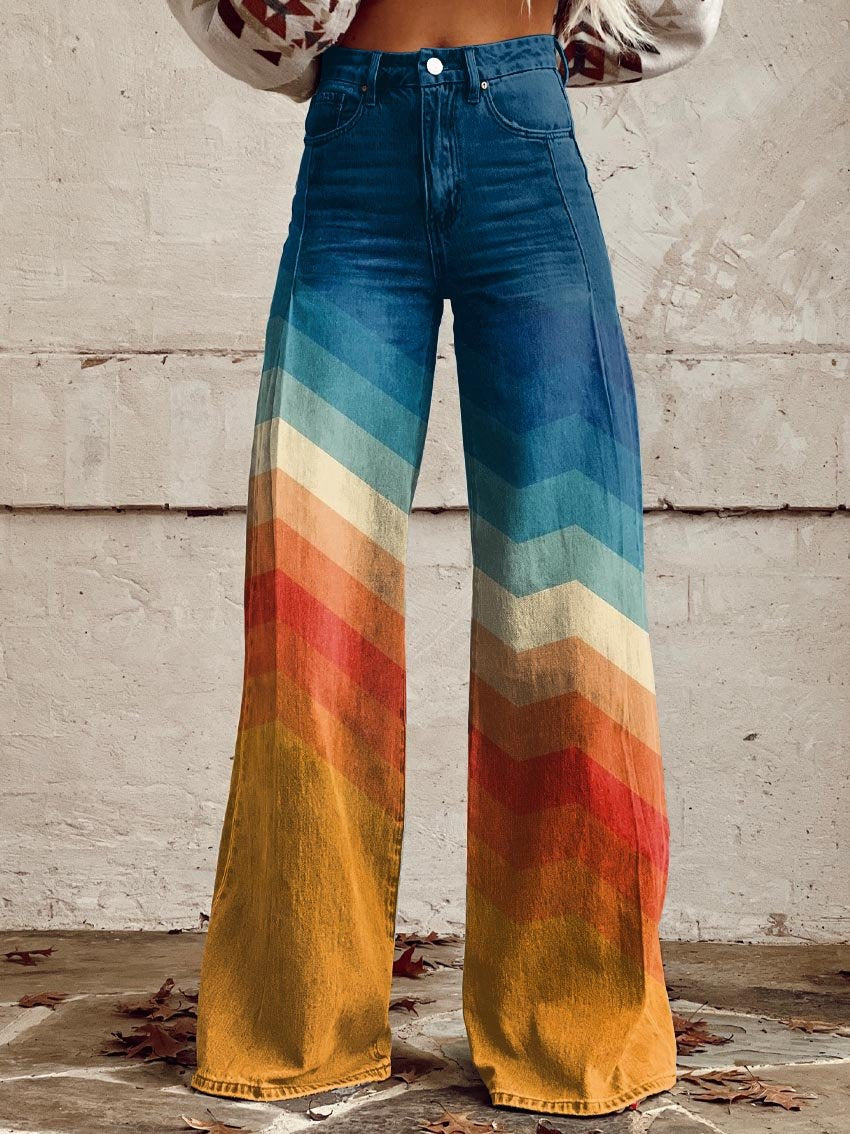 Vintage geïnspireerde flared broek voor dames – LUNA BELLE