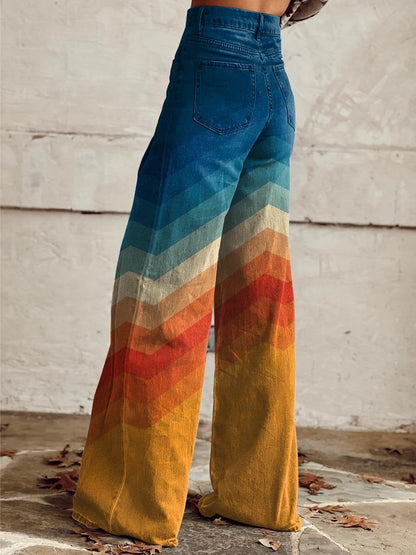 Vintage geïnspireerde flared broek voor dames – LUNA BELLE