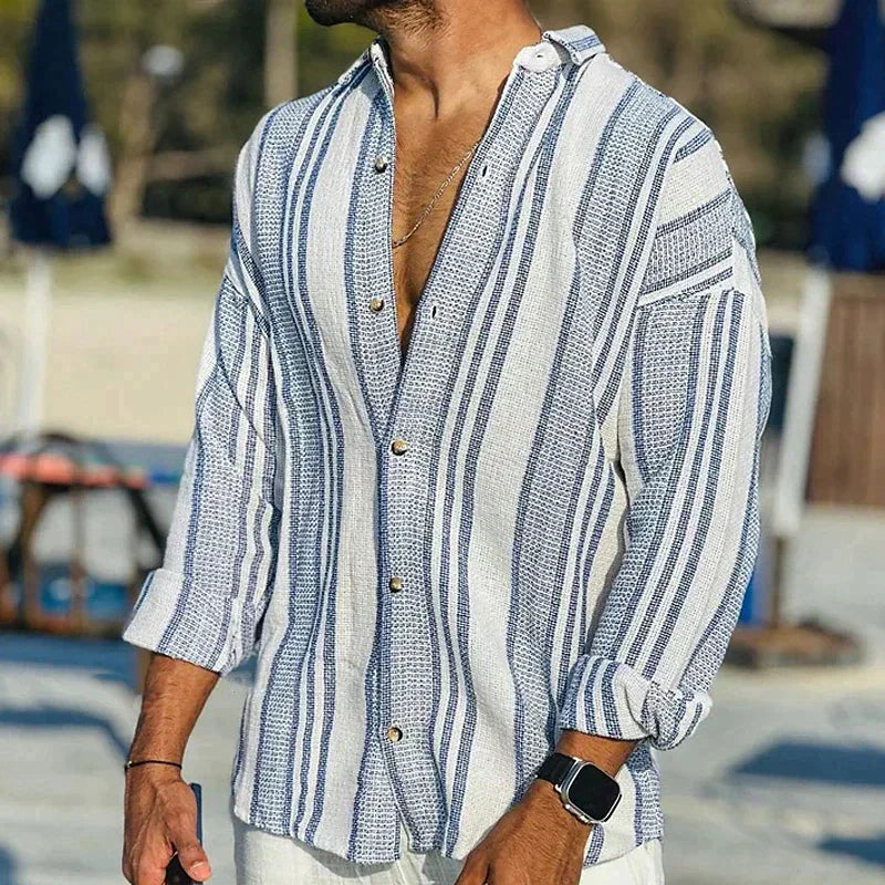 LEON - Stijlvol herenshirt met lange mouwen
