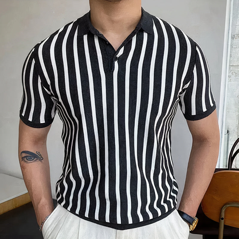 Stijlvol Heren Poloshirt met Lange Mouwen – LUMERO