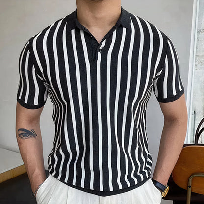 Stijlvol Heren Poloshirt met Lange Mouwen – LUMERO