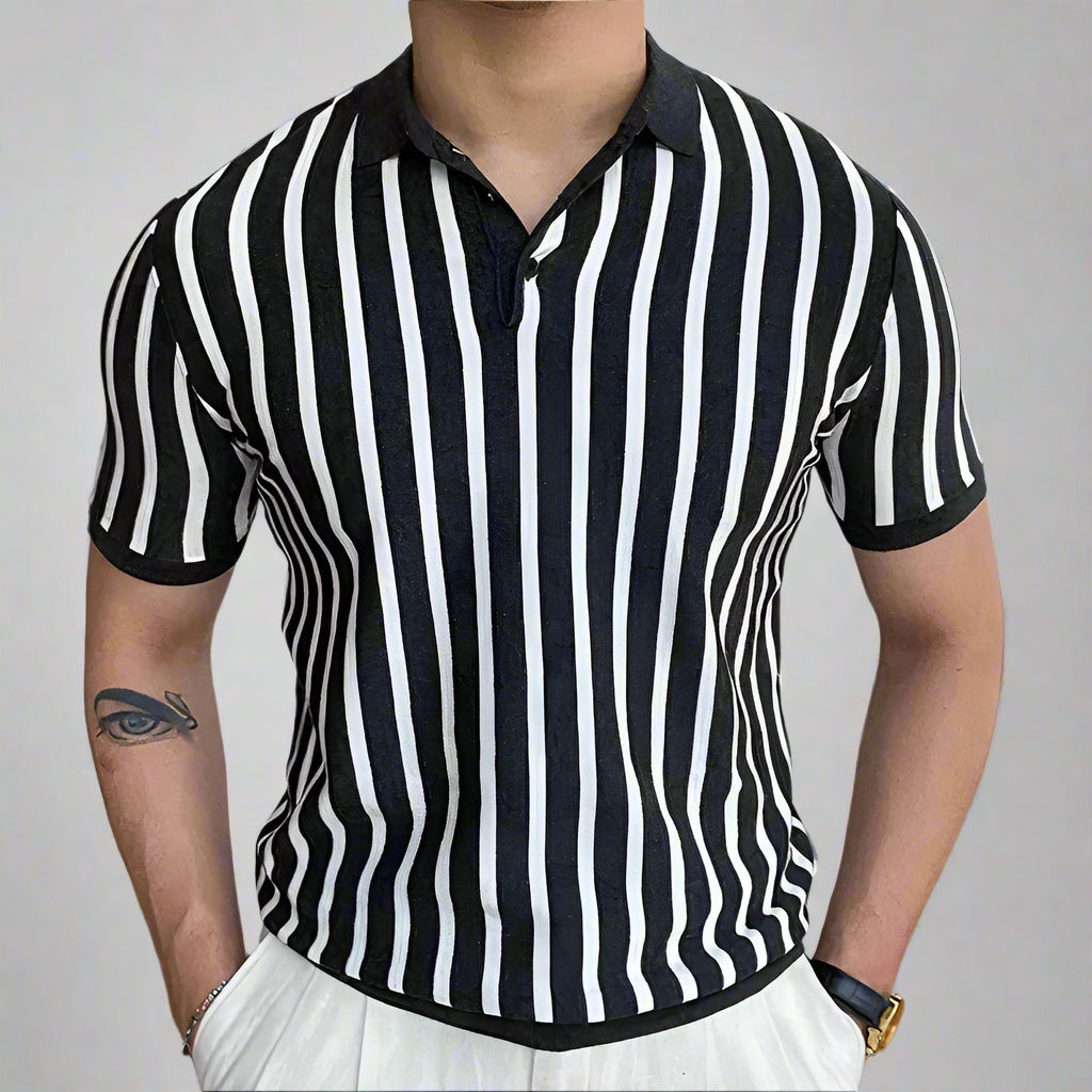 Stijlvol Heren Poloshirt met Lange Mouwen – LUMERO