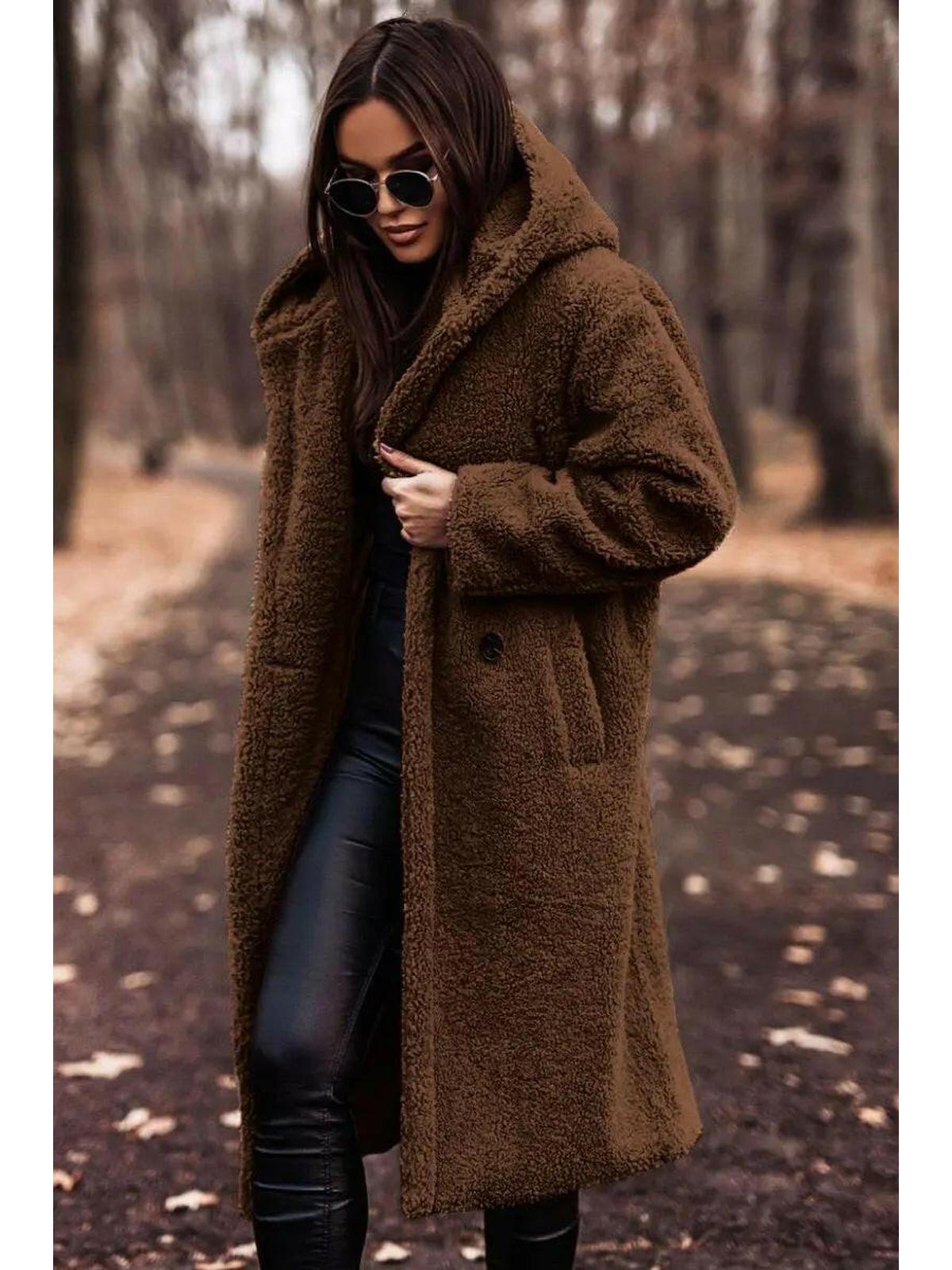Noelle Teddy Winterjas Dames | Capuchon & Lang Model - Glamorix