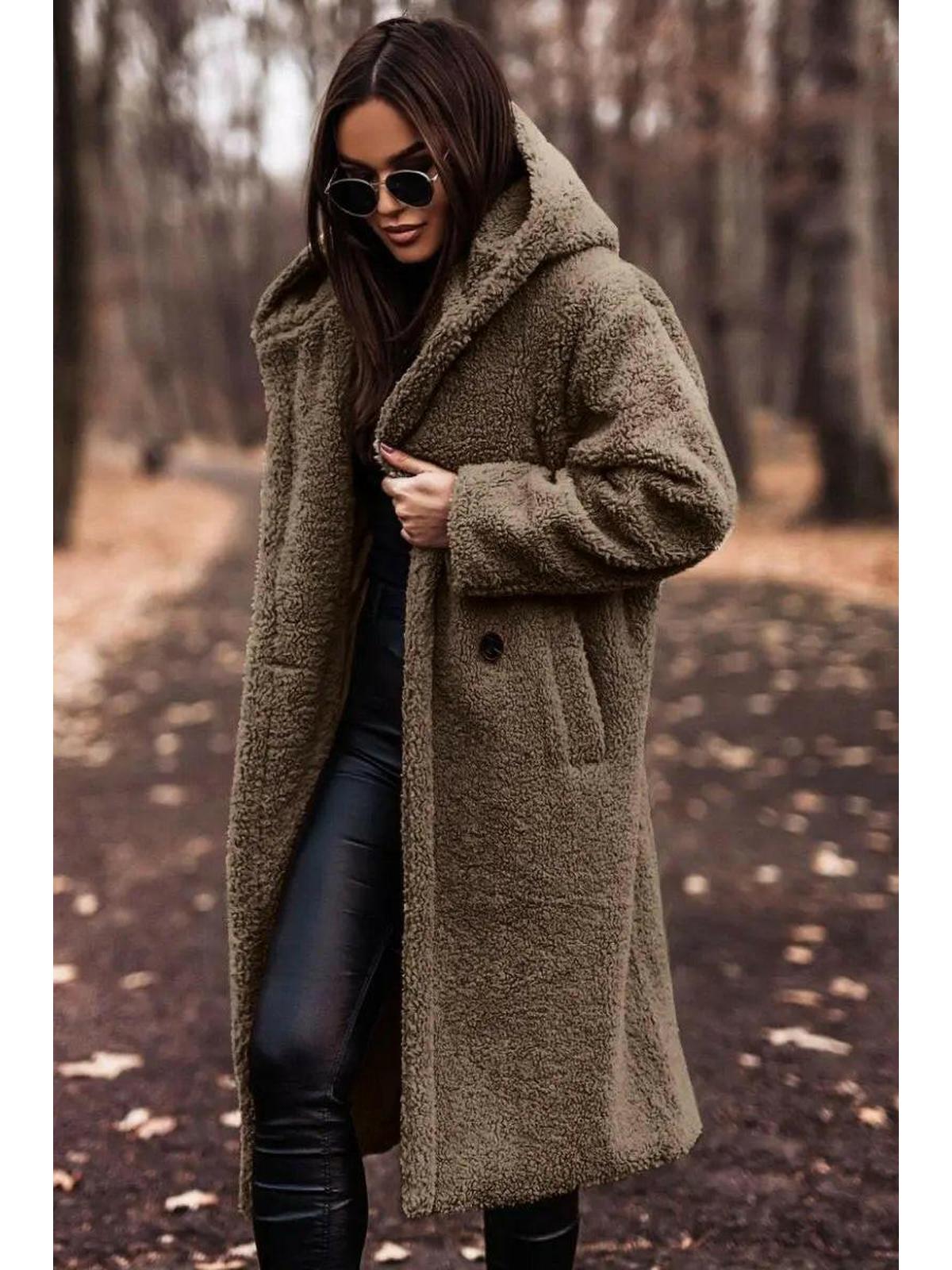 Noelle Teddy Winterjas Dames | Capuchon & Lang Model - Glamorix