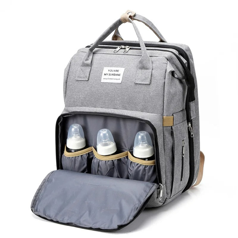 Multifunctionele luierrugzak met uitklapbaar babynest – NOMI NESTPACK - Glamorix