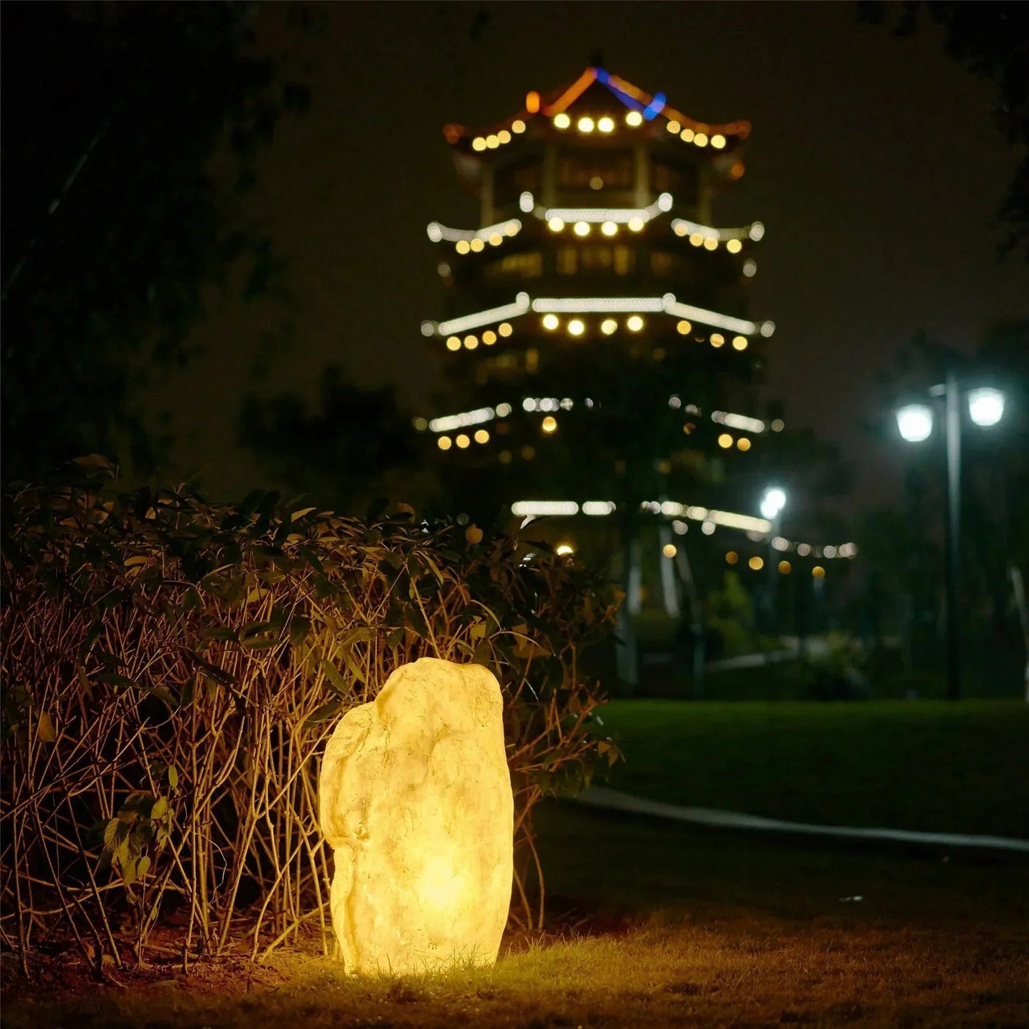 Solar tuinlampen met natuursteen-look – ECO STONE GLOW - Glamorix