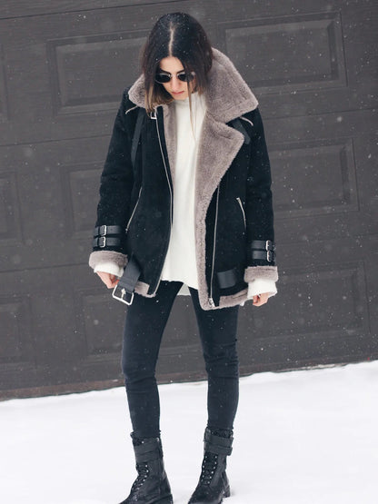 María - Chaqueta Gruesa de Invierno de Talla Grande Para Mujer - Glamorix