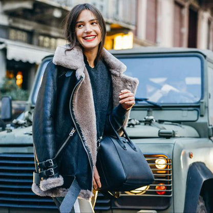 María - Chaqueta Gruesa de Invierno de Talla Grande Para Mujer - Glamorix