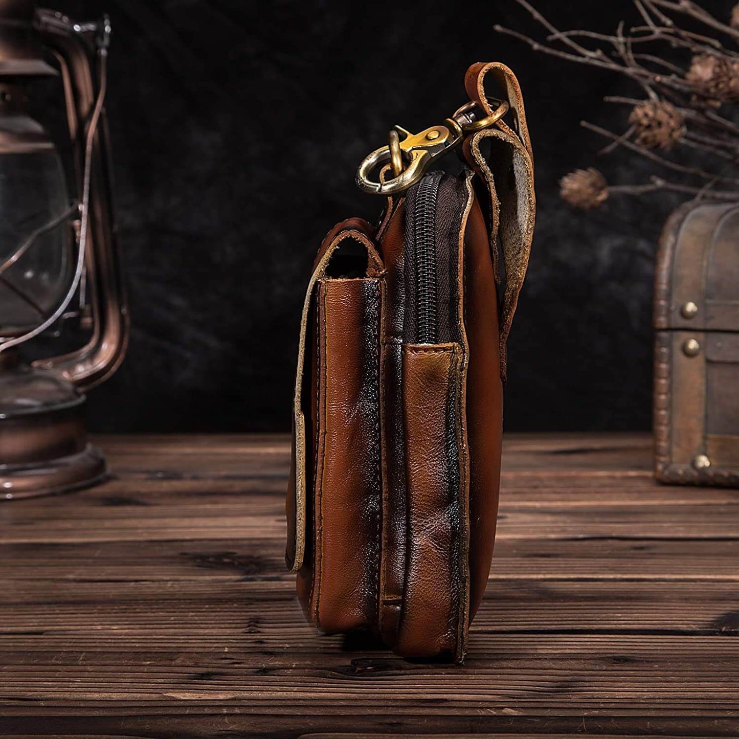 Stoere leren heren heuptas – Veyron LeatherBeltBag - Glamorix