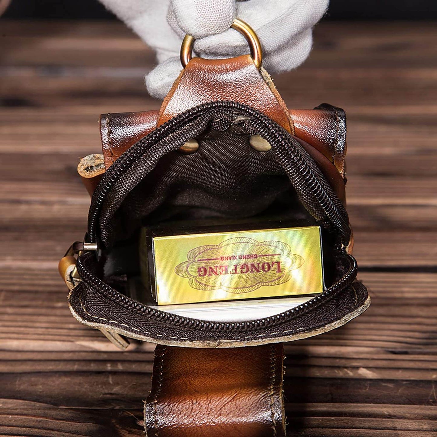 Stoere leren heren heuptas – Veyron LeatherBeltBag - Glamorix