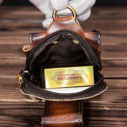 Stoere leren heren heuptas – Veyron LeatherBeltBag - Glamorix