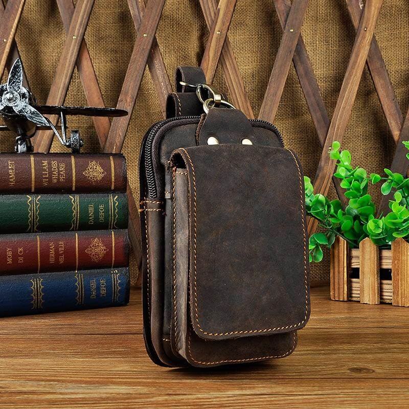 Stoere leren heren heuptas – Veyron LeatherBeltBag - Glamorix
