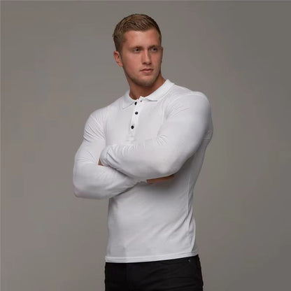 Stijlvol Heren Longsleeve Poloshirt voor Elke Gelegenheid – LUMERO