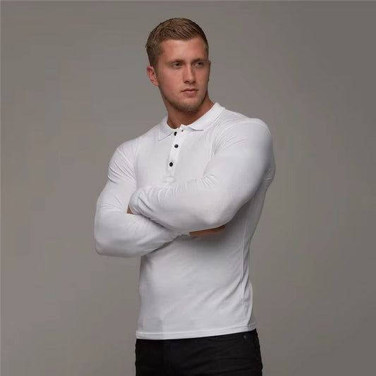 Stijlvol Heren Longsleeve Poloshirt voor Elke Gelegenheid – LUMERO